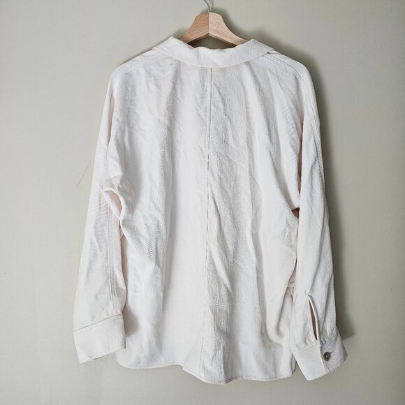 Aritzia Wilfred New Flowy Button-up Shirt - 2020 - Light Birch - Sz S - NWT - Picture 2 of 15